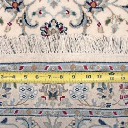 3 x 7 nain india wool area rug measurement details - pineville rug gallery - charlotte nc