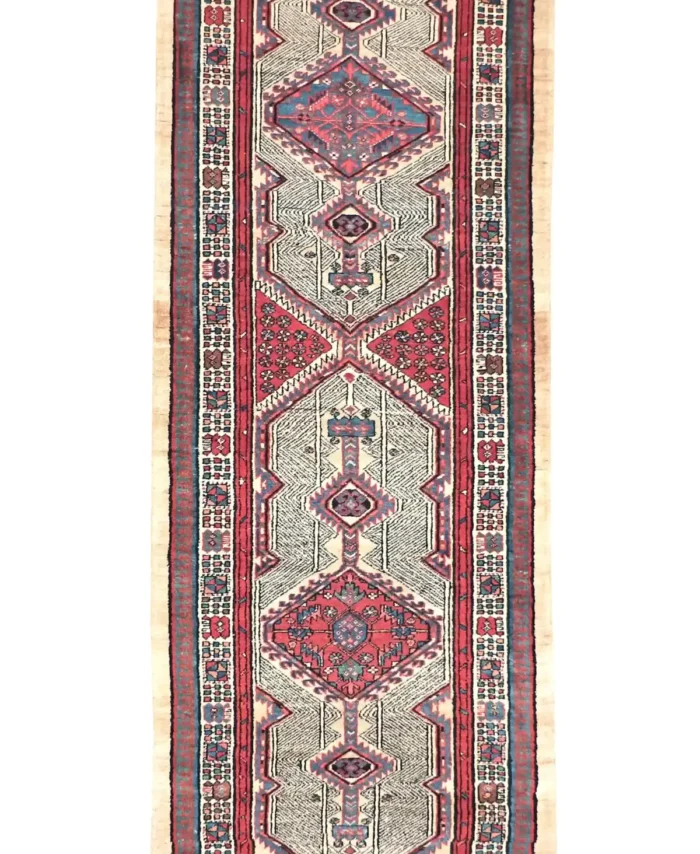 3 x 15 Antique Heriz Persian Wool Rug