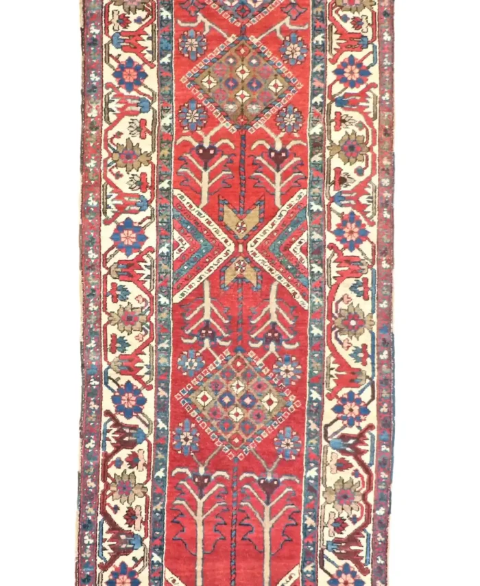 3 x 13 Antique Heriz Persian Wool Rug