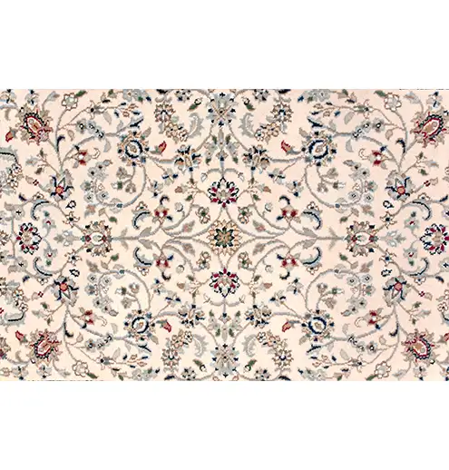 3 x 7 nain india wool area rug design details - pineville rug gallery - charlotte nc