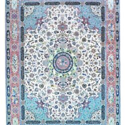 10 x 13 New Tabriz Wool-Silk Area Rug - pineville rug gallery - charlotte nc