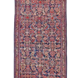 4 x 15 Antique Mahal Persian Wool Oriental Area Rug- 4.4 x 15