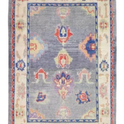 4 x 6 Oushak Turkish Wool Oriental Area Rug - pineville rug gallery - charlotte nc