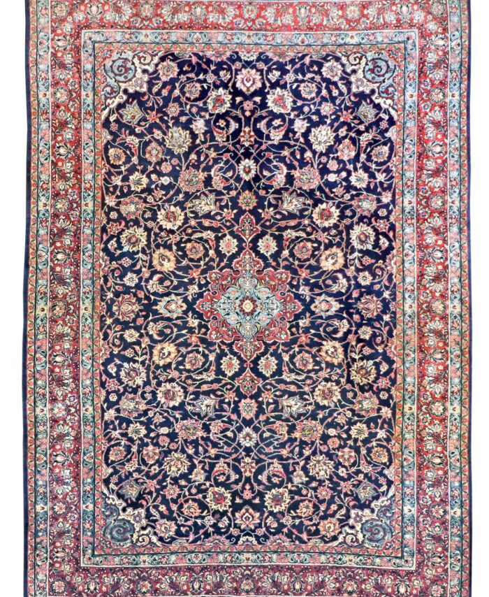 8 x 11 Vintage Sarouk Persian Wool Area Rug - pineville rug gallery - charlotte nc
