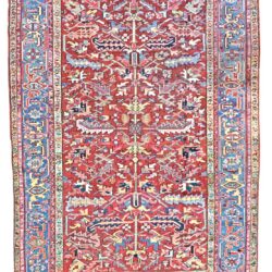 8 x 12 Antique Heriz Persian Wool Area Rug - pineville rug gallery - charlotte nc