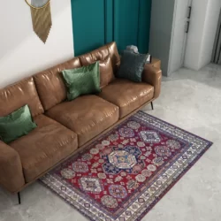 9 x 12 New Kazak Pakistan Wool Classy Area Rug in Living Room - pineville rug gallery - charlotte nc