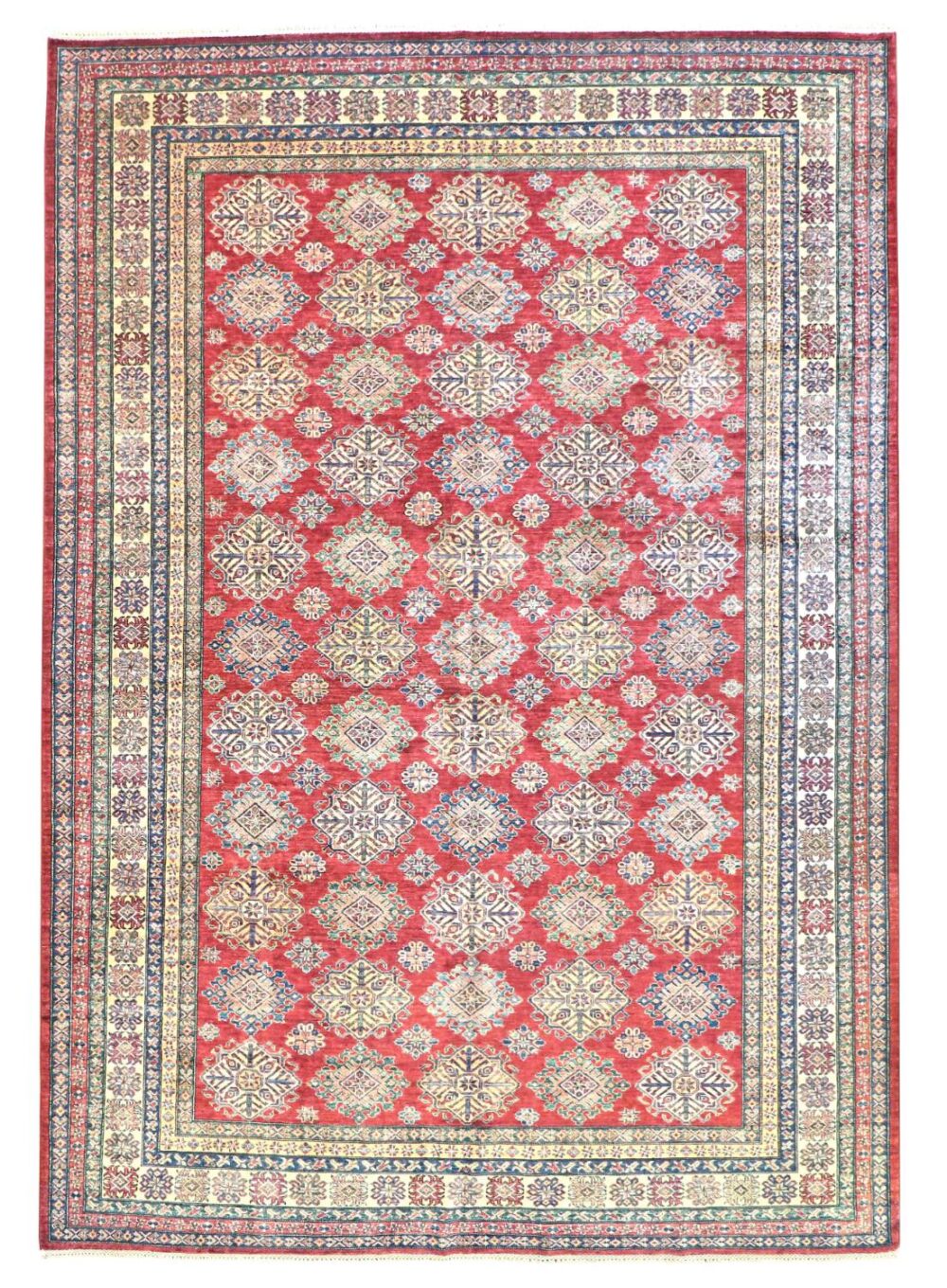 9 x 12 New Kazak Pakistan Wool Marvelous Area Rug Full size - pineville rug gallery - charlotte nc