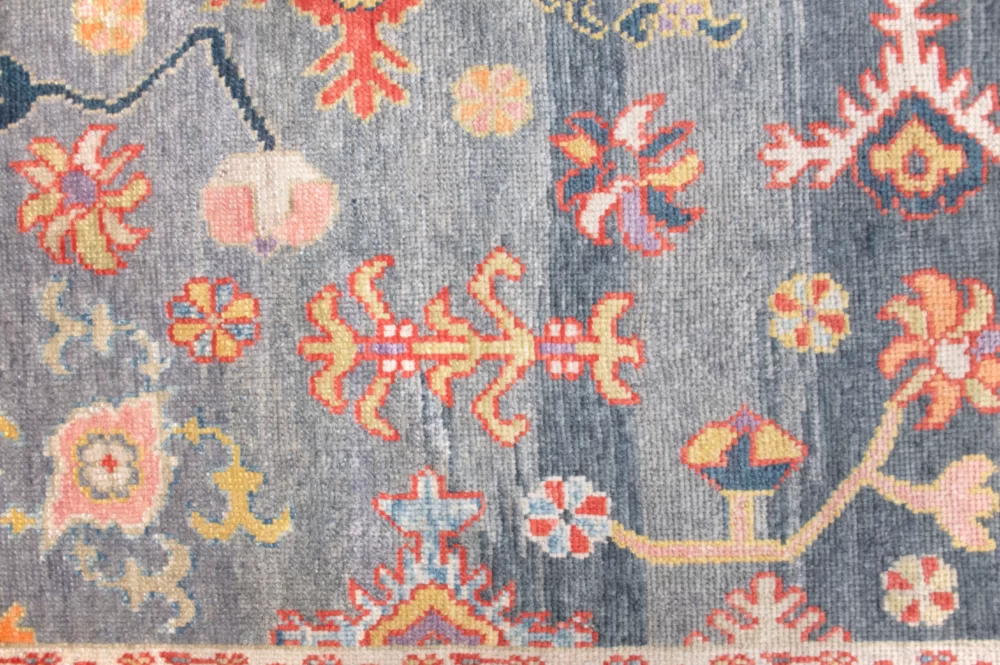 4 x 6 Oushak Turkish Oriental Area Rug Design Details - pineville rug gallery - charlotte nc