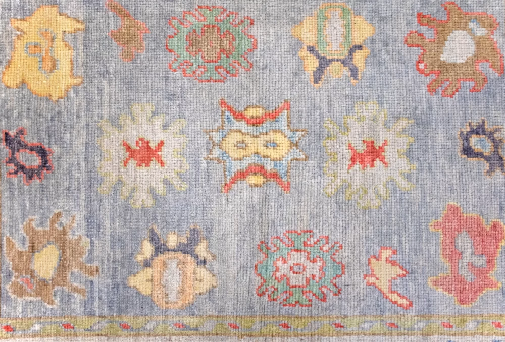4 x 5 Oushak Turkish Oriental Area Rug Design Details - pineville rug gallery - charlotte nc