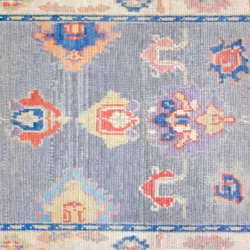 4 x 6 Oushak Turkish Wool Oriental Area Rug Design Details - pineville rug gallery - charlotte nc