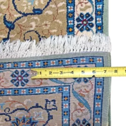 8 x 11 Kashan Persian Wool Area Rug Measurement Details - pineville rug gallery - charlotte nc