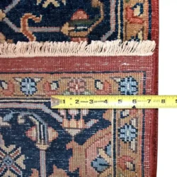 9 x 12 Antique Heriz Indian Wool Area Rug Measurement Details - pineville rug gallery - charlotte nc