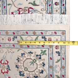 9 x 12 New Nain India Wool-Silk Area Rug Measurement Details - pineville rug gallery - charlotte nc