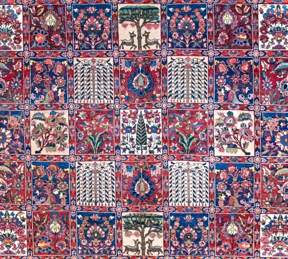 8 x 11 Vintage Bakhtiari Persian Wool Area Rug