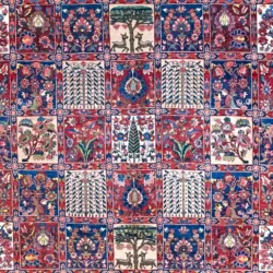 8 x 11 Vintage Bakhtiari Persian Wool Area Rug