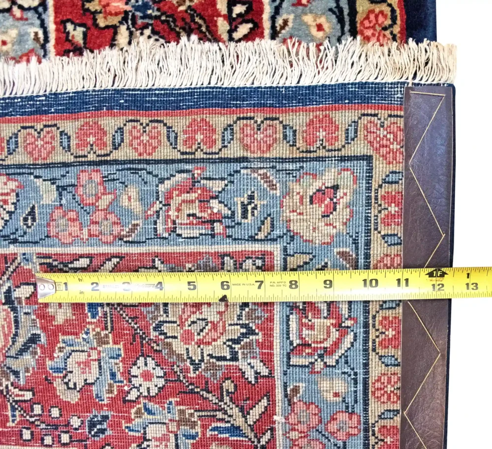 8 x 11 Vintage Sarouk Persian Wool Area Rug Measurement Details- pineville rug gallery - charlotte nc