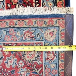 8 x 11 Vintage Sarouk Persian Wool Area Rug Measurement Details- pineville rug gallery - charlotte nc