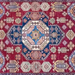 9 x 12 New Kazak Pakistan Wool Classy Area Rug Design Details - pineville rug gallery - charlotte nc