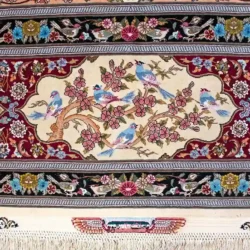 9 x 12 New Tabriz Iran Wool-Silk Area Rug Border - pineville rug gallery - charlotte nc