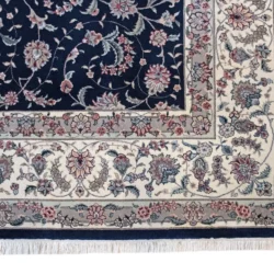 9 x 12 Kashan Persian Wool Area Rug Border - pineville rug gallery - charlotte nc
