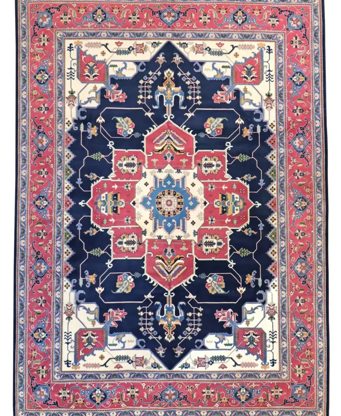 9 x 12 New Tabriz Persian Wool-Silk Rug