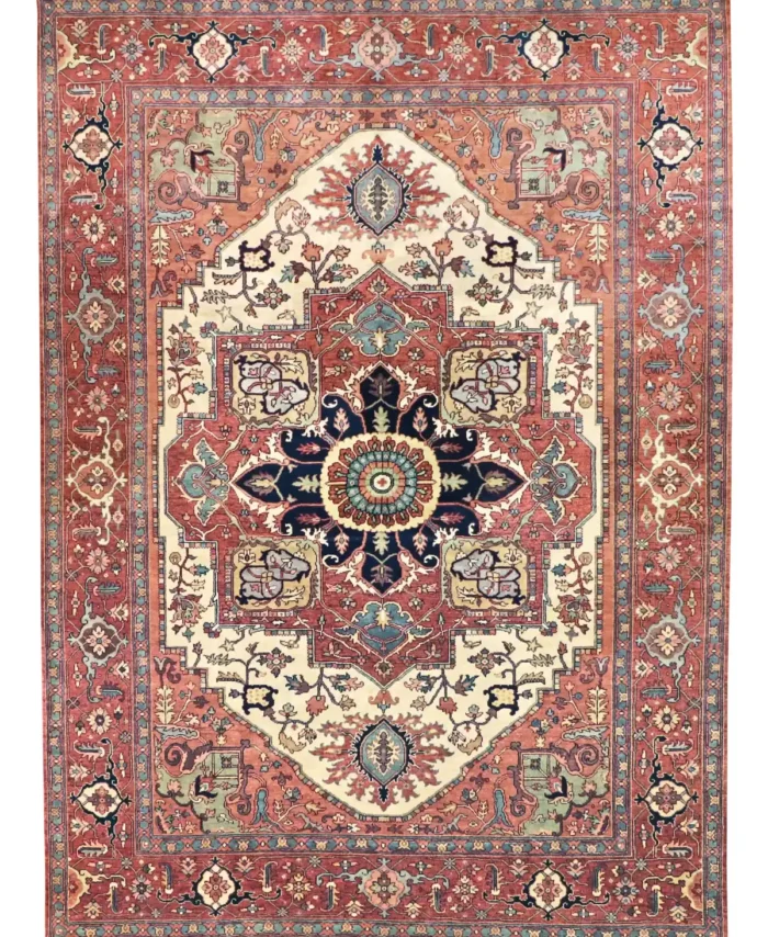 9 x 12 New Heriz India Wool Area Rug