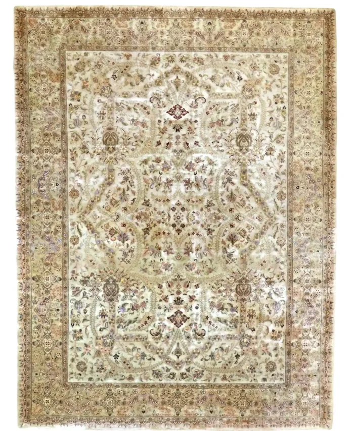 9 x 12 Vintage Agra Indian Wool Rug