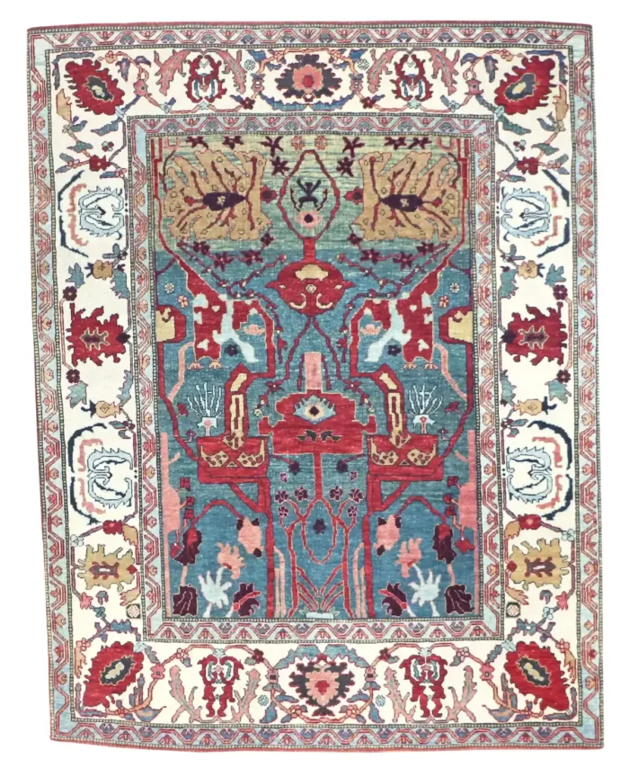 5 x 6 Heriz Bijar Persian Rug